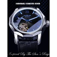 Winner Blue Ocean Men's Skeleton Watch #2