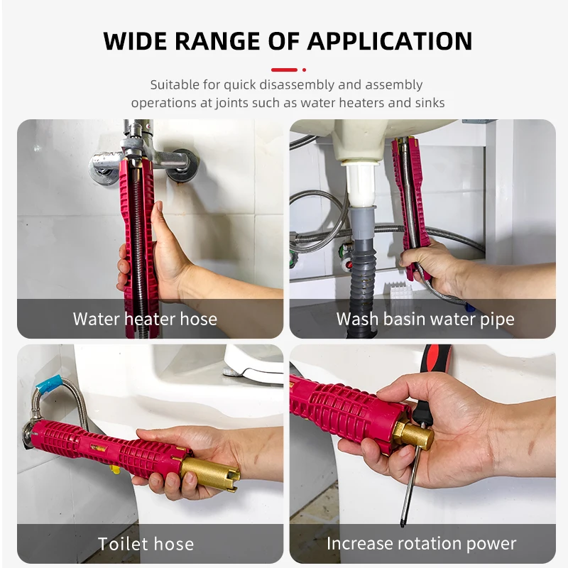 Cờ Lê Đa Năng Dụng Cụ Nhà Bếp Phòng Tắm Ống Nước Đôi Cấp Extra-Thiết Kế Dài Cờ Lê Dụng Cụ