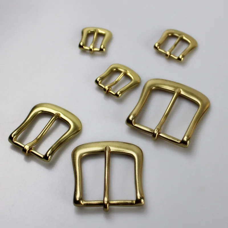 Accessories For Leather Men Belt Buckle BOR Color Solid Brass Pin Buckle 13mm 16mm 19mm 25mm 32mm 35mm 38mm Size Metal Buckle