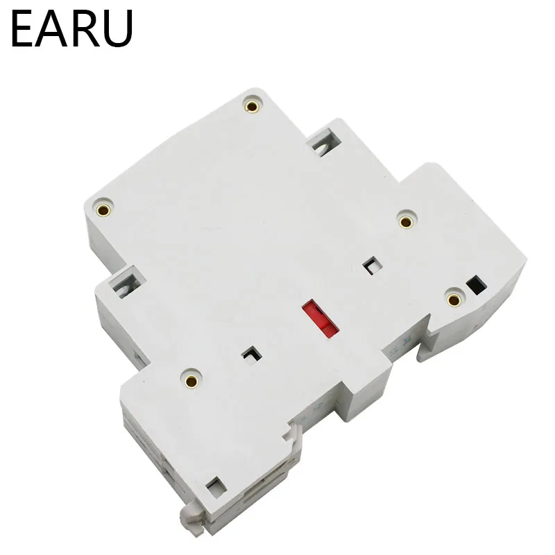 2P 16A 20A 25A  1NO 1NC 2NO 2NC AC 220V 230V 50/60Hz Din Rail Mounted Household Modular AC Contactor for Smart Home House Hotel