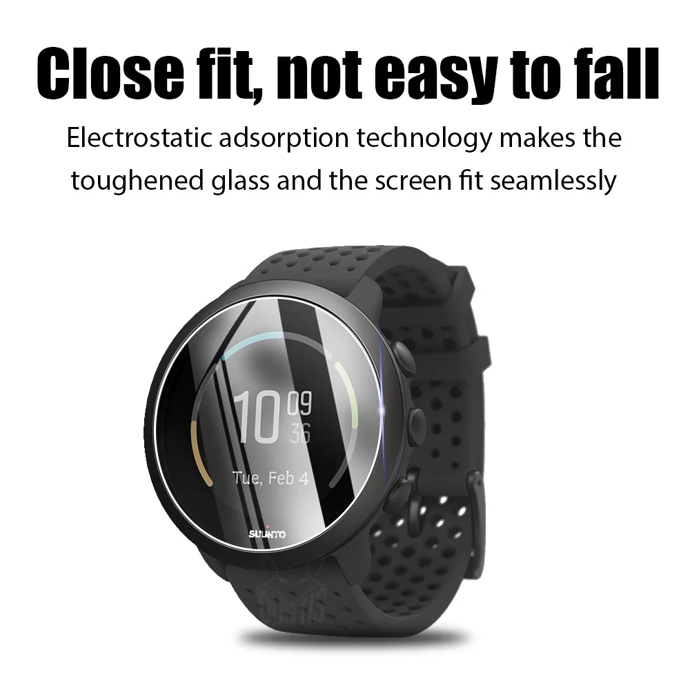 For SUUNTO 3 Fitness Tempered Glass Screen Protector For SUUNTO 3 Fitness Smart Watch Explosion-proof Anti-Scratch Clear Film