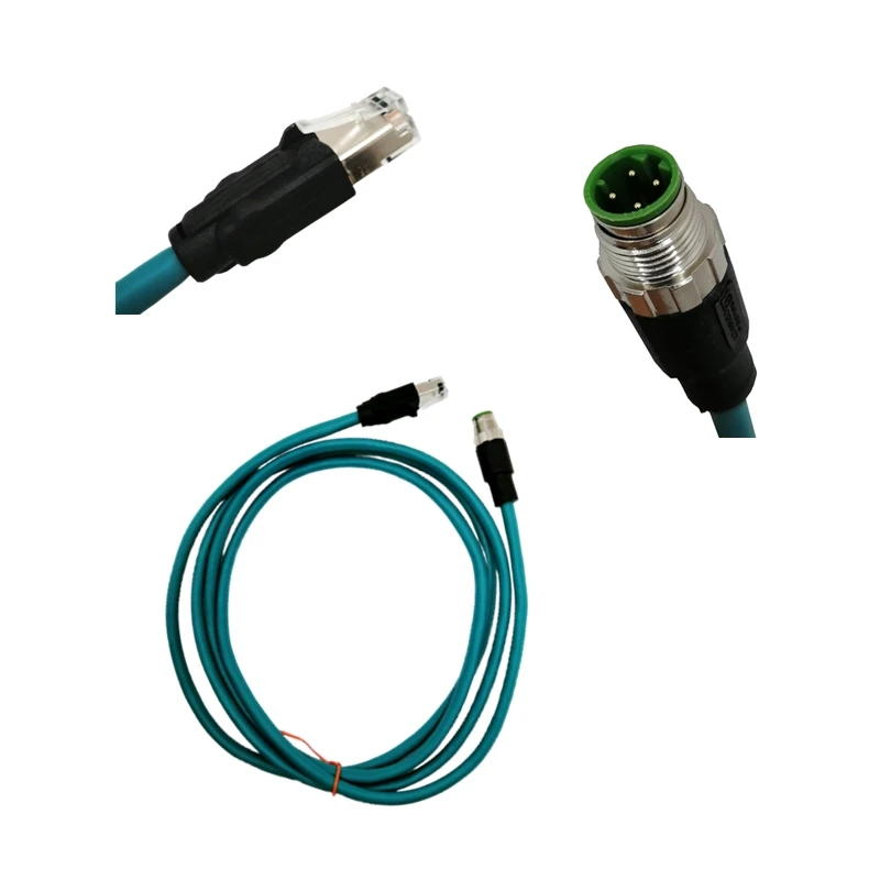 M12 to RJ45  ,D-Code , 4Pin ,Profinet/Ethernet/Ethercat Cable