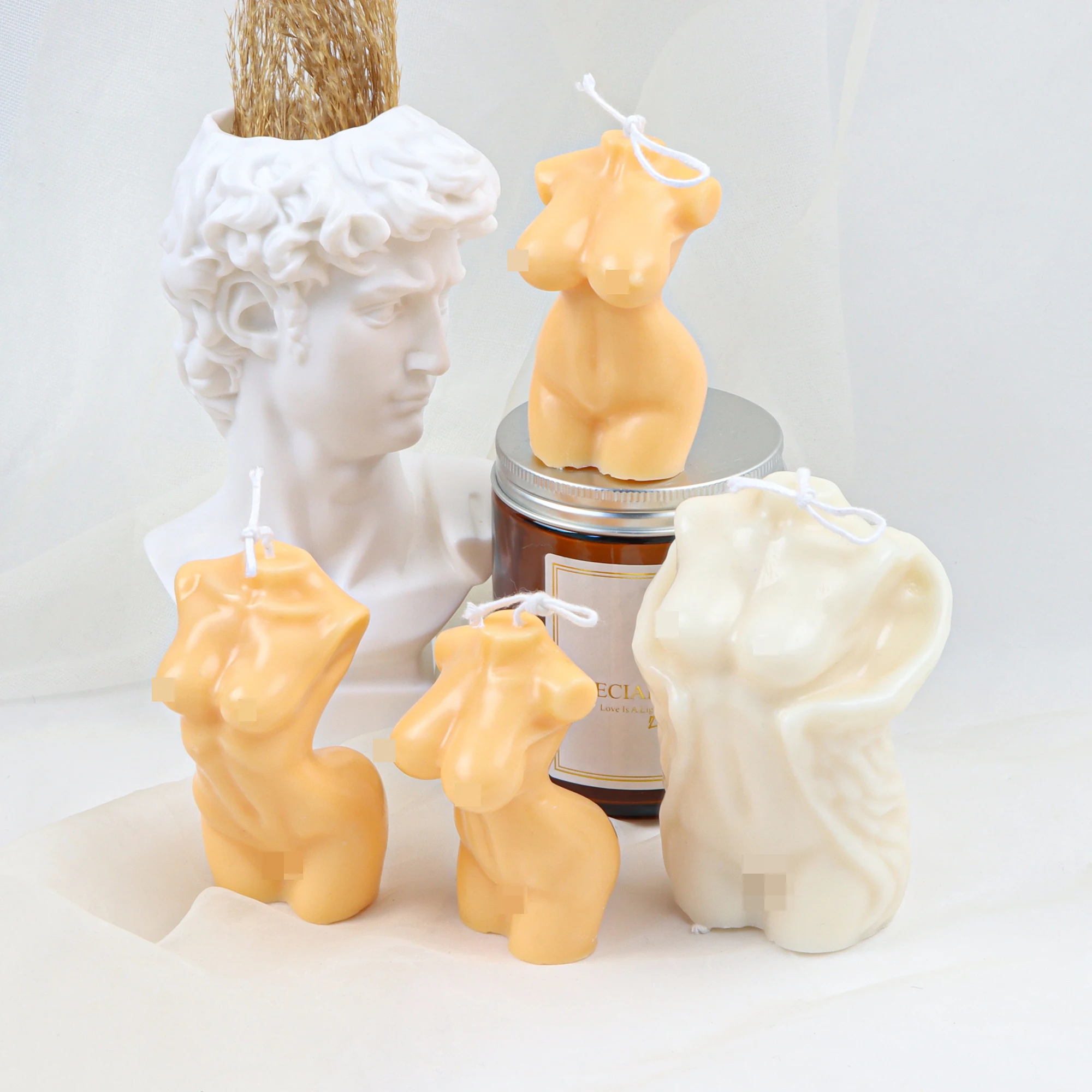 3D Sexy kobieta świeca silikonowa foremka 3D pulchna kobieta dla robienie mydła forma odlewnicza z żywicy epoksydowe DIY ozdoby tatuaże do ciała do