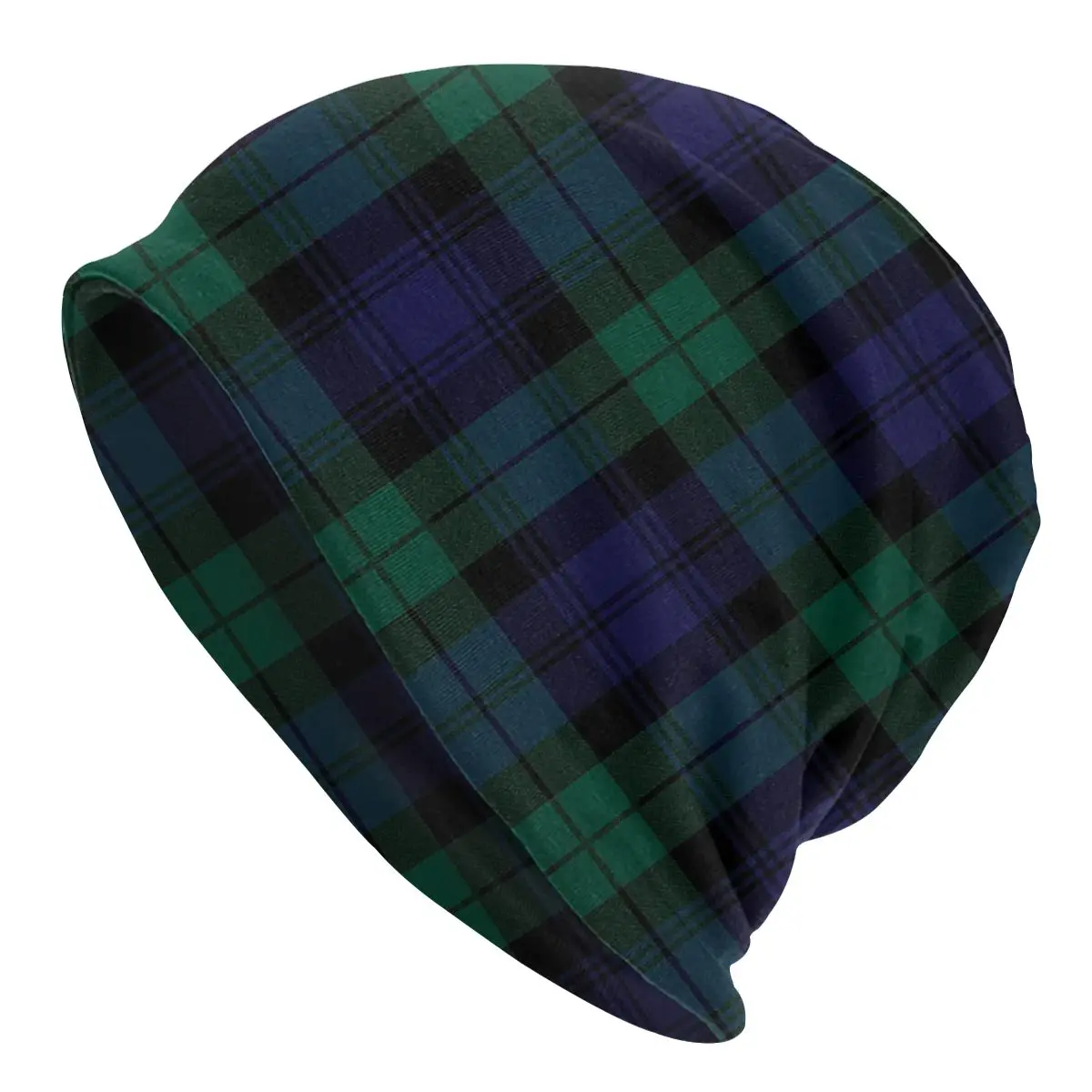 Modern Tartan Plaid Bonnet Hat Knitting Hats Autumn Winter Outdoor Skullies Beanies Hats Men's Women's Adult Spring Warm Cap