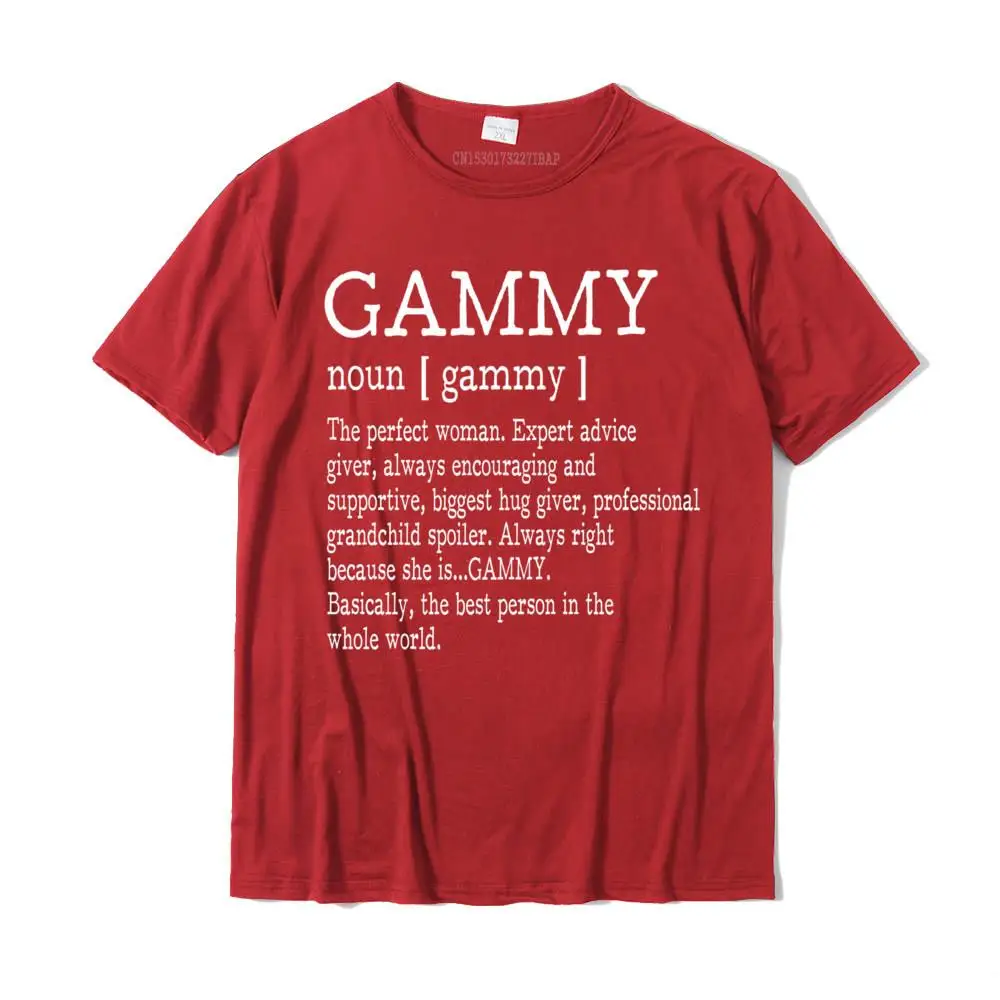 Gammy Definition Grandma Mother Day Gifts Women T-Shirt Top T-Shirts Printed Company Adult Tops T Shirt Printed Cotton