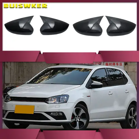 Voor VW Polo 6R 6C Zijdeur Wing Mirror Cover (Koolstofvezel) Fit Volkswagen 2010 2011 2012 2013 2014 2016 2017
