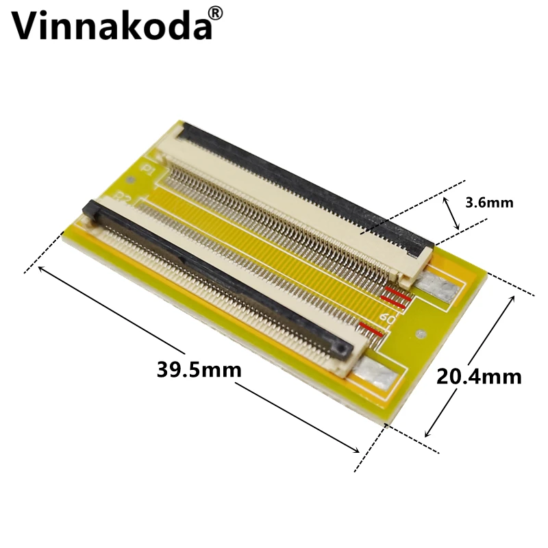 Papan ekstensi FFC/FPC, 2 buah papan adaptor 0.5MM ke 0.5MM 54P