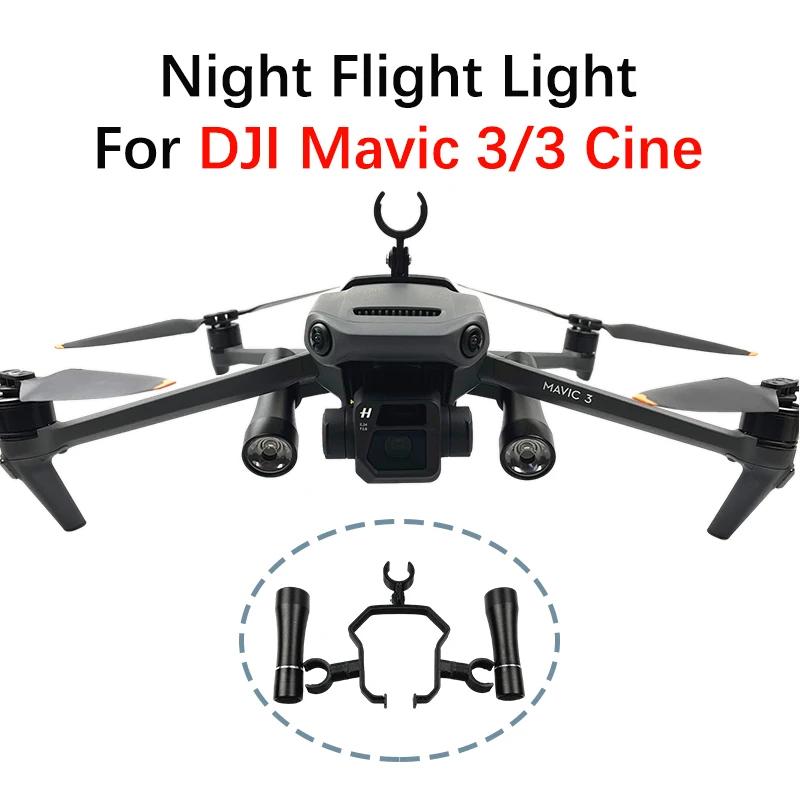 For DJI Mavic 3/3 Cine Drone Night Flight Lights Searchlight Flashlight Warning Light Fill Light Mount Bracket Accessories