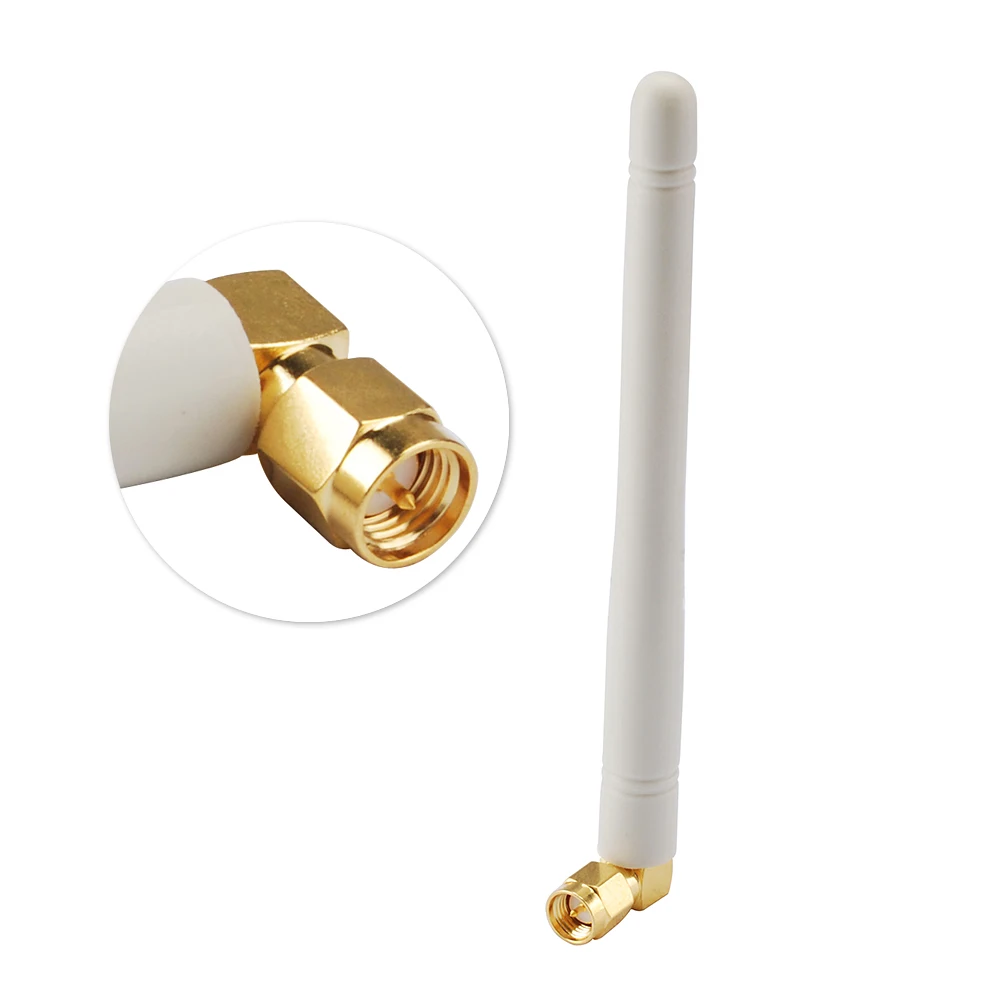 Superbat 2dbi 824-896MHz 890-960MHz Rubber Ducky Omni GSM/UMTS/HSPA Antenna Aerial Booster 75mm White SMA Male RA Connector