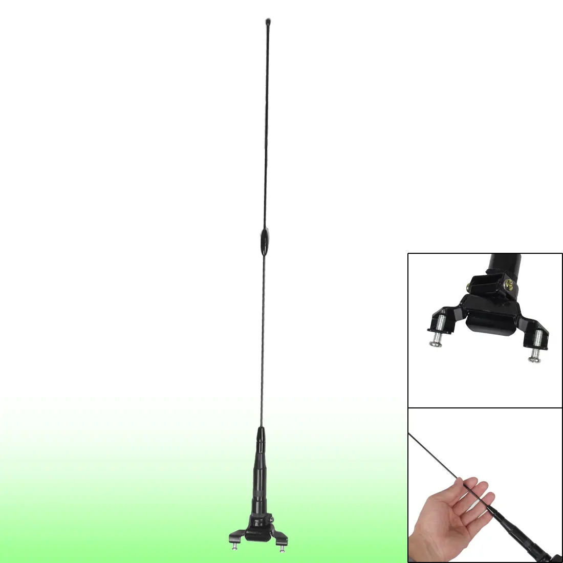 X AUTOHAUX-antena de techo Universal para coche, accesorio decorativo externo ajustable de 21,7 cm, aleación de aluminio y plástico