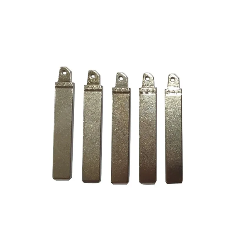 Uncut Flip Remote Key Blade, Metal Blade em branco para Hyundai, Novo Verna, Kia, K5, dobrável, substituição, 10pcs