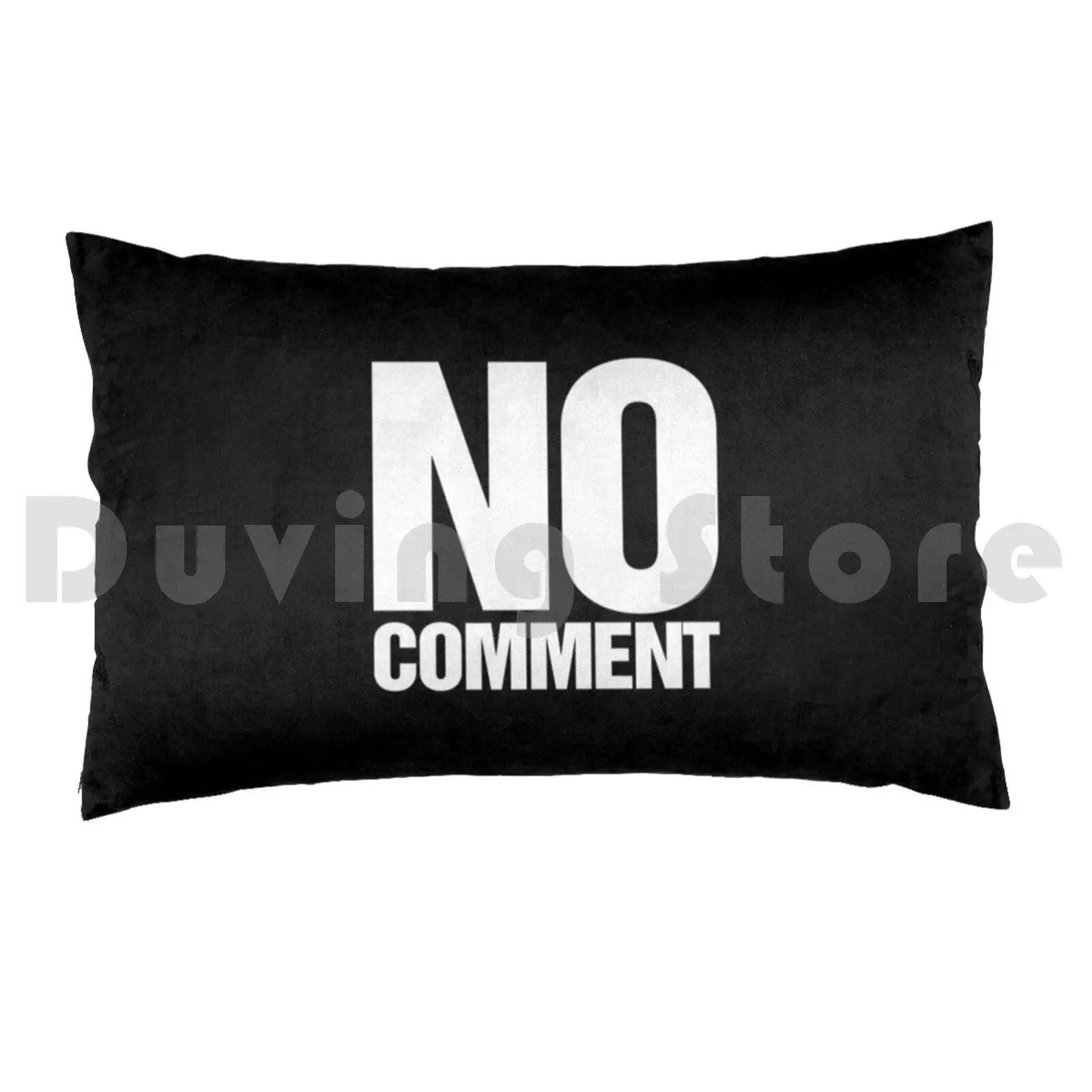 No Comment Slogan Pillow case 1994 90s 1990s Retro Slogan No Comment Tonya Harding Tonya