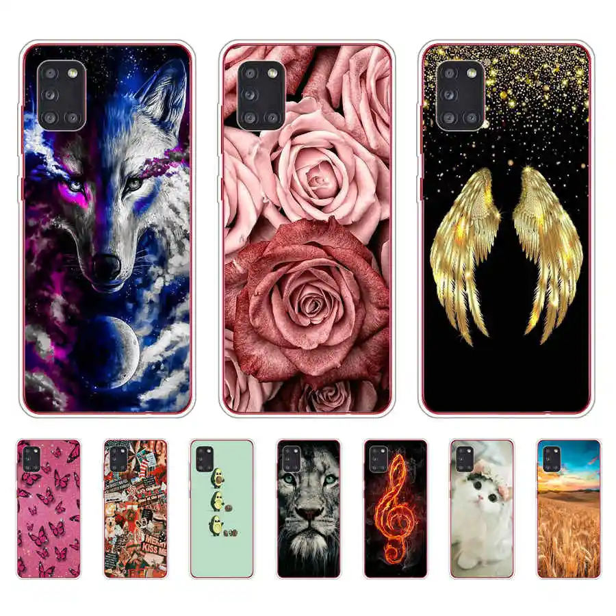 For Samsung Galaxy A31 Case SM-A315F Coque Bumper Silicone Soft Back TPU Phone Cases For Samsung Galaxy A31 A315F Cover Fundas