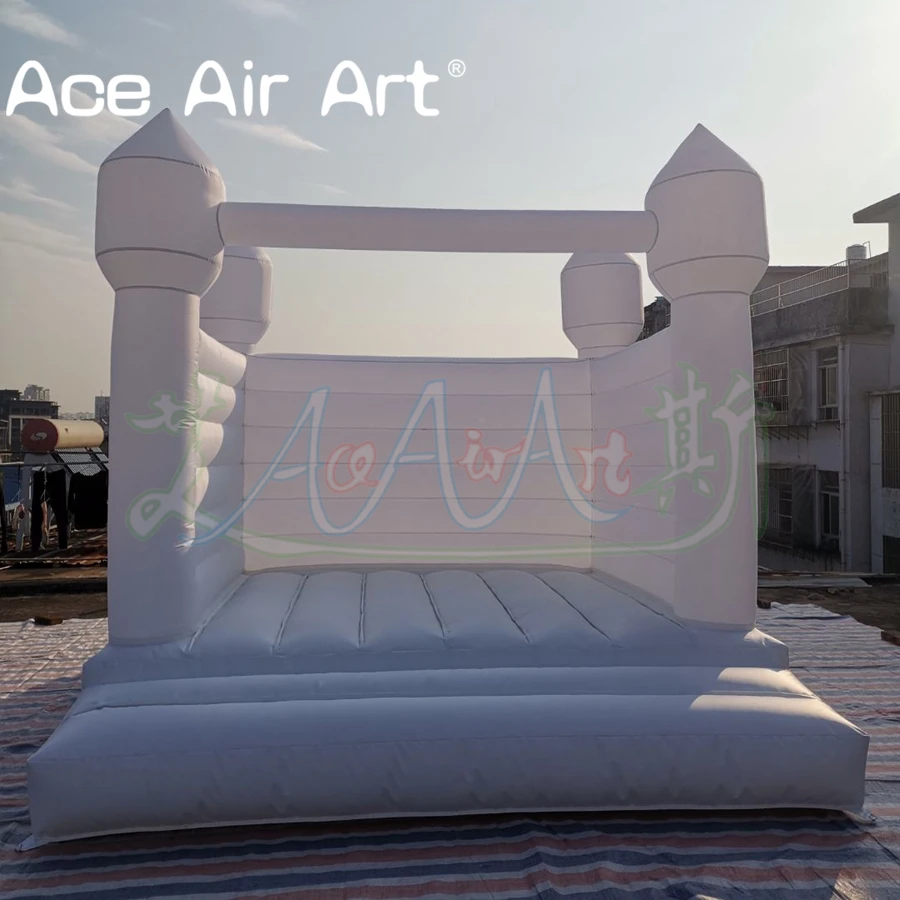 Customize Pure White Inflatable Wedding Bounce House For Outdoor Advertising Events Decorations Made In China