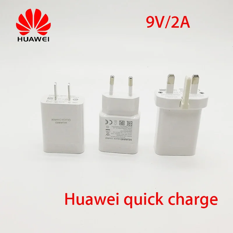 Original Huawei Quick Charge charging charger adapter 9V/2A For P9 nova 4 3 2s honor 9 9x MediaPad M5 honor WaterPlay tablet