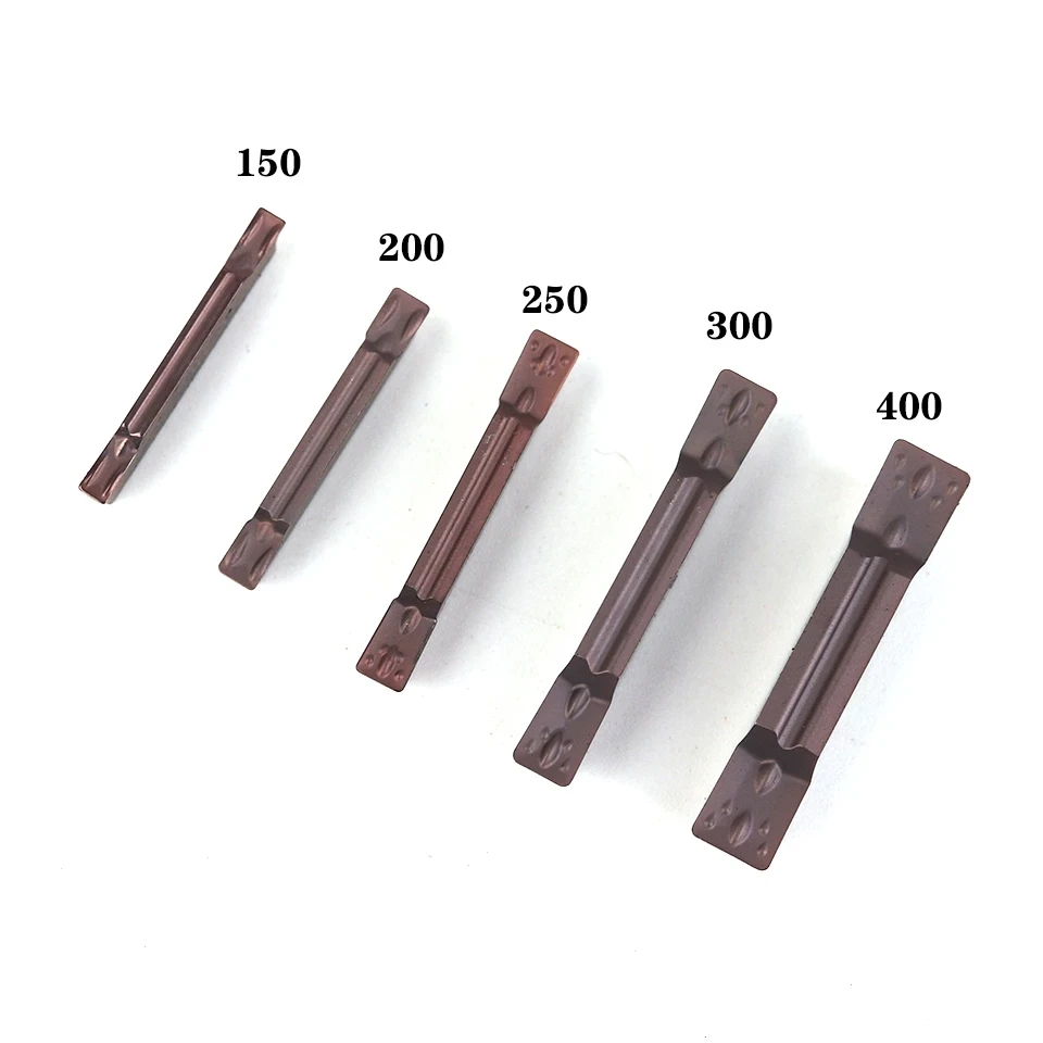 Imagem -02 - Cnc Slotted Carbide Grooving Tool Metal Torneamento Ferramentas Mgmn150 Mgmn200 Mgmn300 Mgmn400 Nc3020 Nc3030 Pc9030 10 Pcs