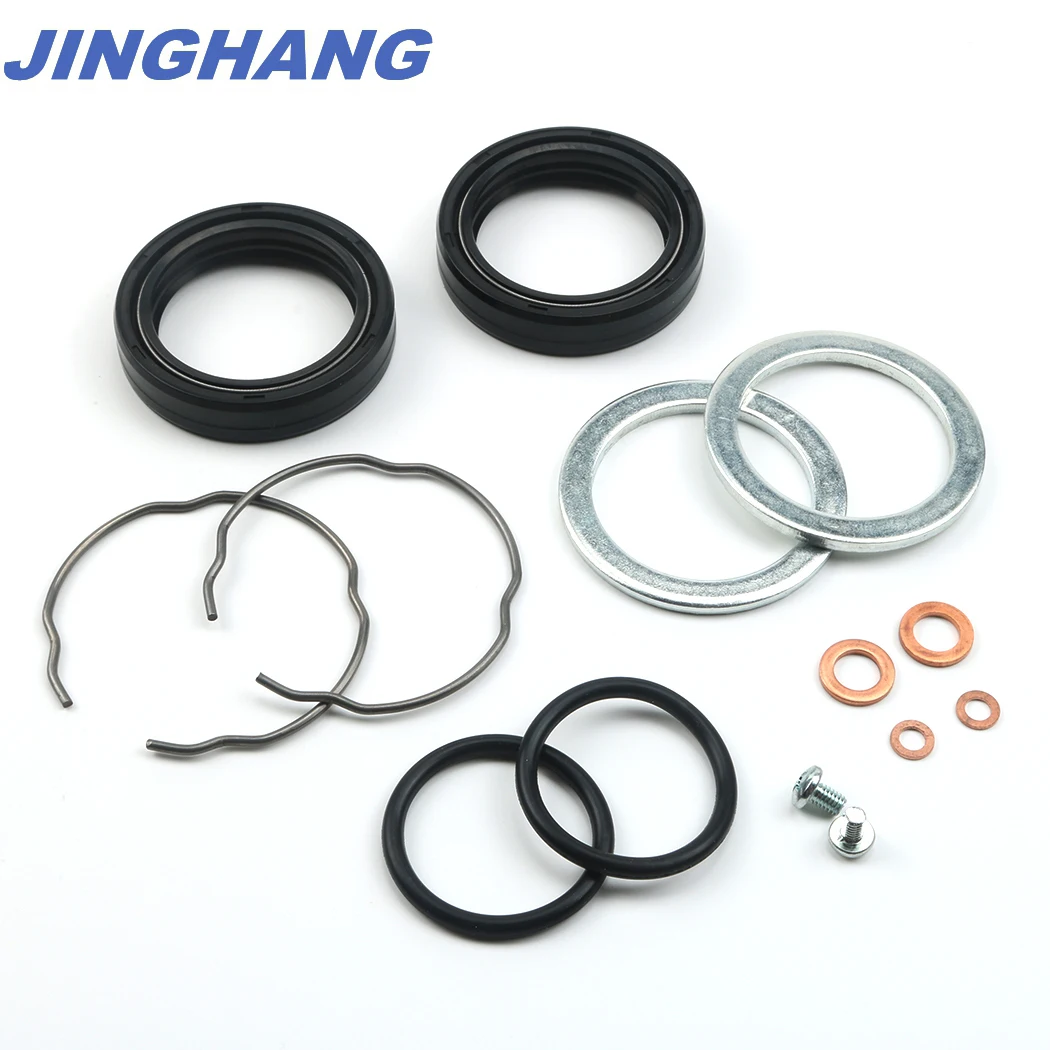 For New Gasket Oil Seal Kit Front Fork Harley Davidson Dyna JGI-45849-87 