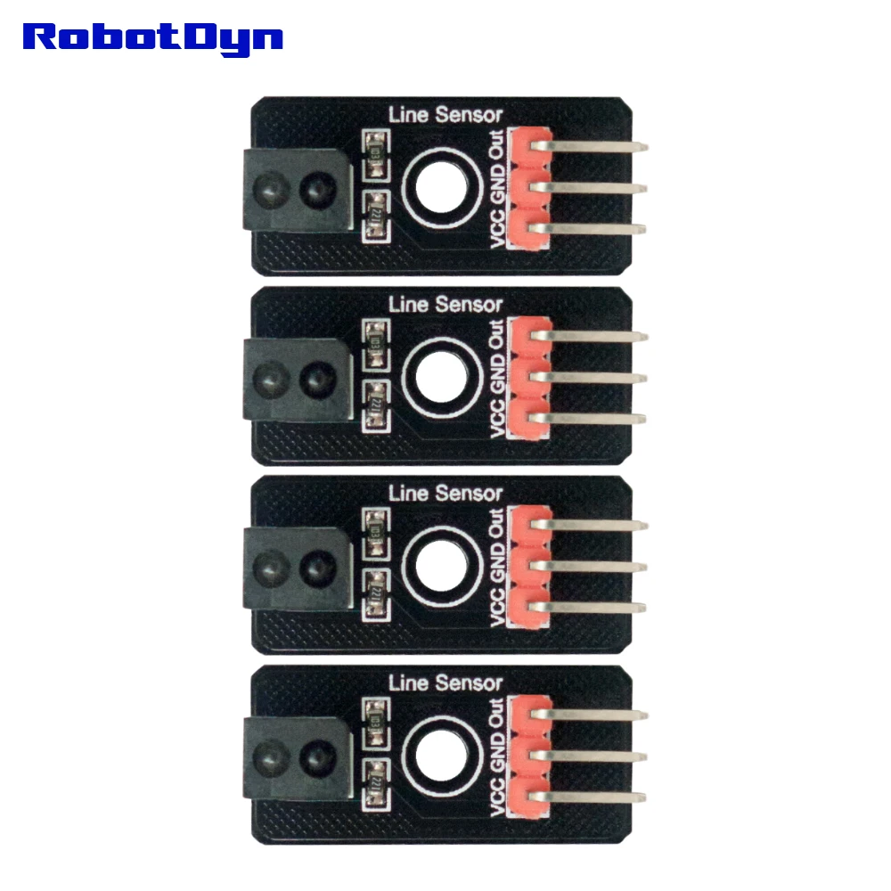 Line tracking Sensor, 4-channel competable with Arduino IDE for DIY Electronics