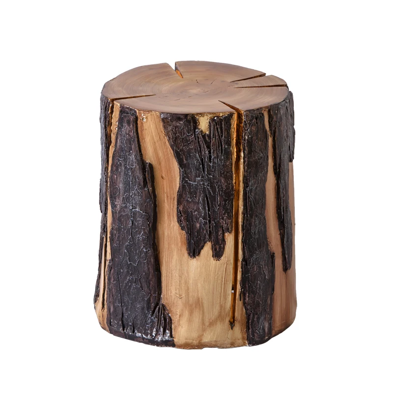 Popular Crack Log Lawn Light Outdoor Simulation Stump Lamp Villa Backyard Garden Landscape Lighting  Park Luminous