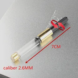 Anneau métallique en plastique à petit trou, bureau, école, écriture, stylo plume, convertisseur d'encre, adhérence du réservoir, 5 pièces, 2.6mm