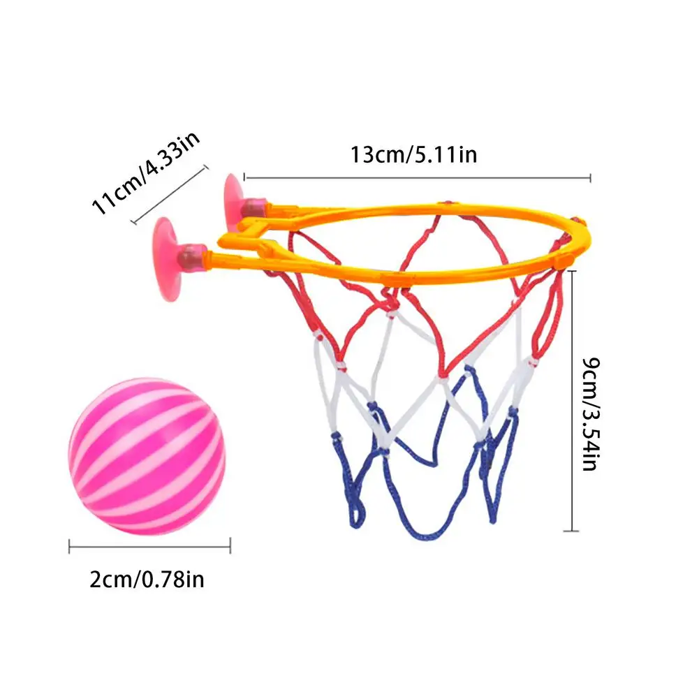 Toddler Bath Toys Kids Shooting Basket Bathtub Water Play Set For Baby Girl Boy With 2 Mini Basketballs Funny Shower Toys Random