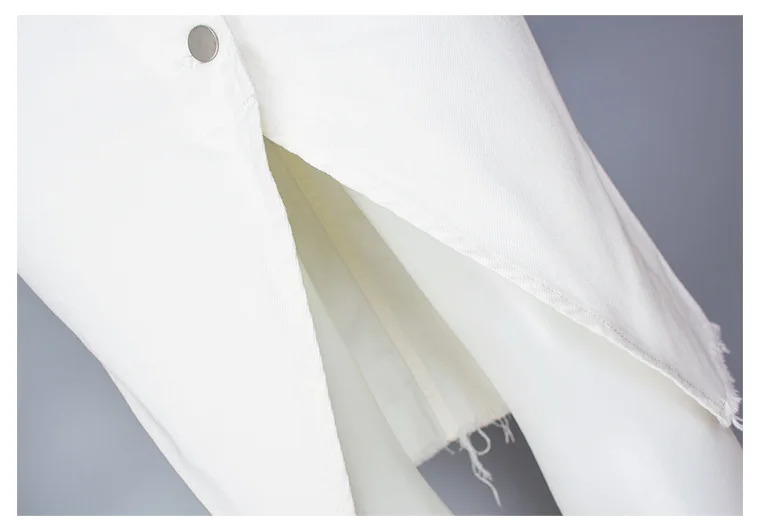 Falda vaquera asimétrica para mujer, cinturón elegante con cordones, botonadura única, abertura Midi, cintura alta, calle blanca, Verano