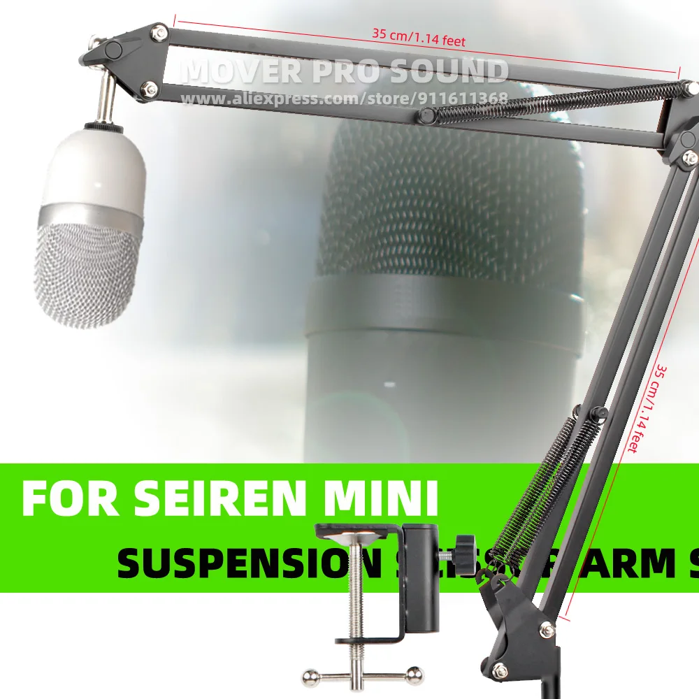 Supporto per microfono a sospensione con Clip da tavolo braccio a forbice braccio per Razer Seiren Mini supporto da tavolo supporto per microfono