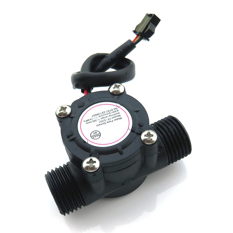 1/2" 3/4" DC 5-18V Water Flow Sensor Flowmeter Hall Flow Sensor Water Control Liquid Sensor Switch