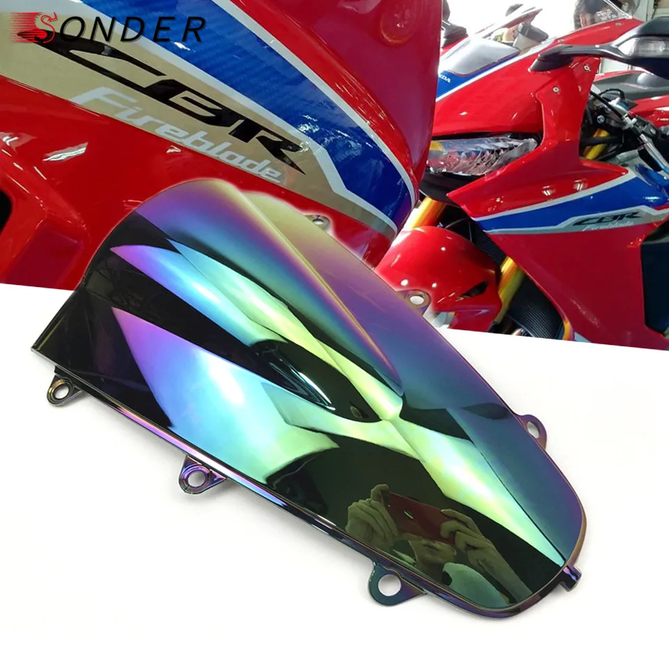 For Honda CBR 1000RR 2017 2018 CBR1000RR CBR 1000RR CBR1000 1000 RR Motorcycles PC Windshield WindScreen Double Bubble