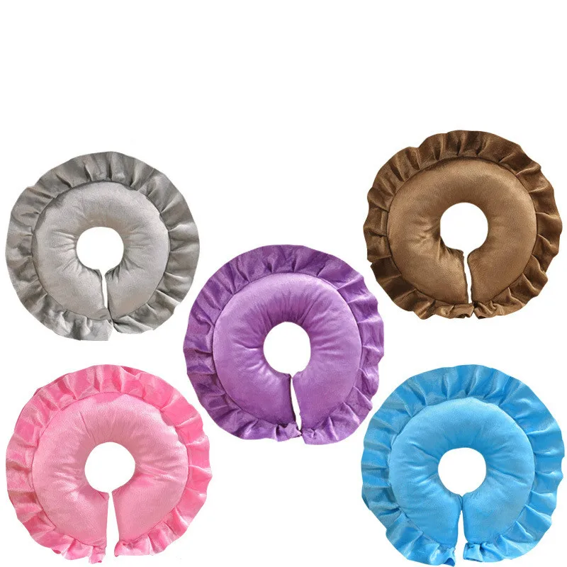 

Zipper Removable Facial Massage Sleeping Pillow for Beauty Salon Massage Tool Flower Shape Bed Pillow with Insert Almohada