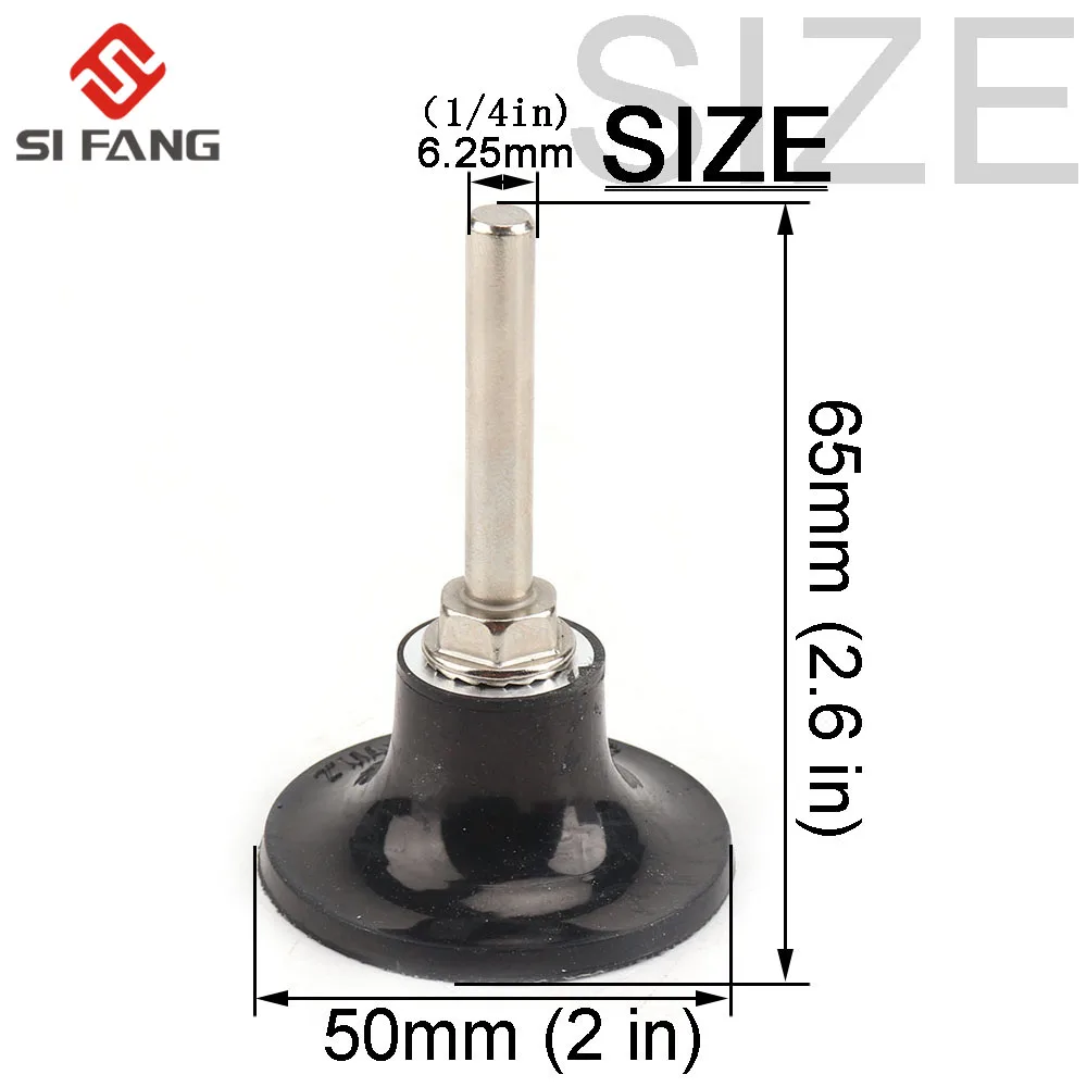 11/21 stücke 50mm Flache Professionelle Fächerscheiben Roll Lock Schleifen Schleif Räder 2 zoll Mit Halter Für Winkel schleifer Schleif Werkzeuge – Detail 2