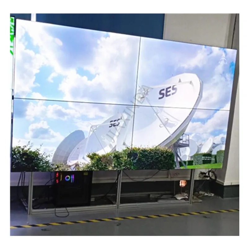 65 Inch 4x4 3.5mm 4K Splicing Advertising Screen LCD Video Wall With LG Panels