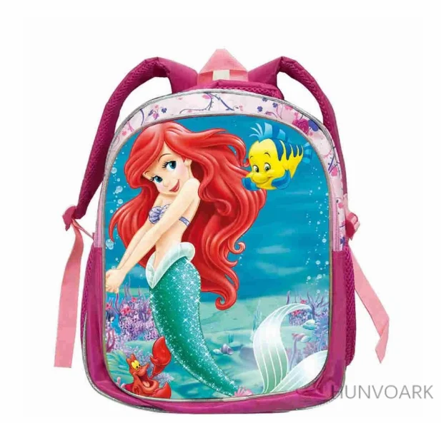 Disney The Little Mermaid Ariel Backpack Princess Kids School Bag Fairy Tale Schoolbag Book Bags for Teen Girls mochila