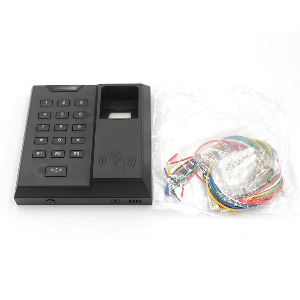 Keypad fingerprint 125Khz RFID Access Control Time attendance password lock fingerprint lock integrated machine key 500 user