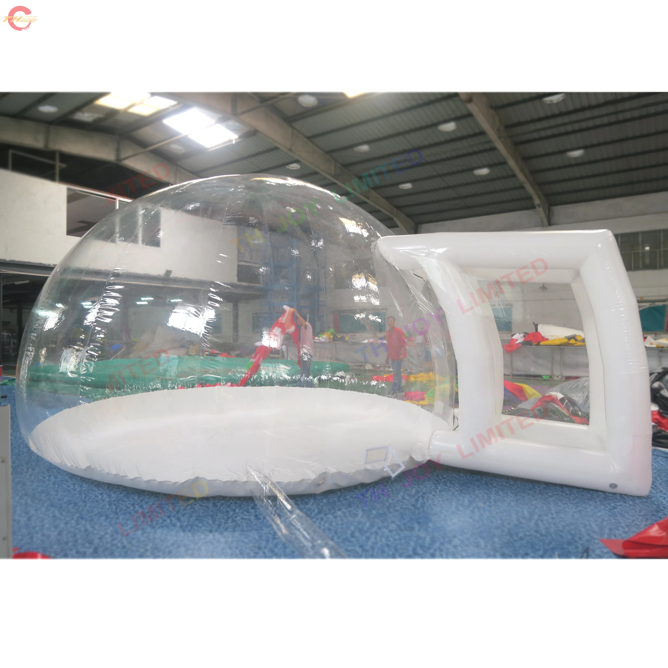 Free Door Shipping 5m Long Transparent Inflatable Bubble Tent Tunnel Tent Clear Exhibition Show Room Camping Dome