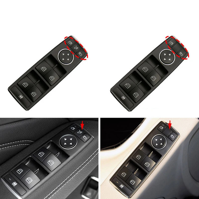 Car Driver Side Power Electric Window Control Switch Button for Mercedes-Benz W166 W176 W292 W246 ML GL Glass 2012-2015