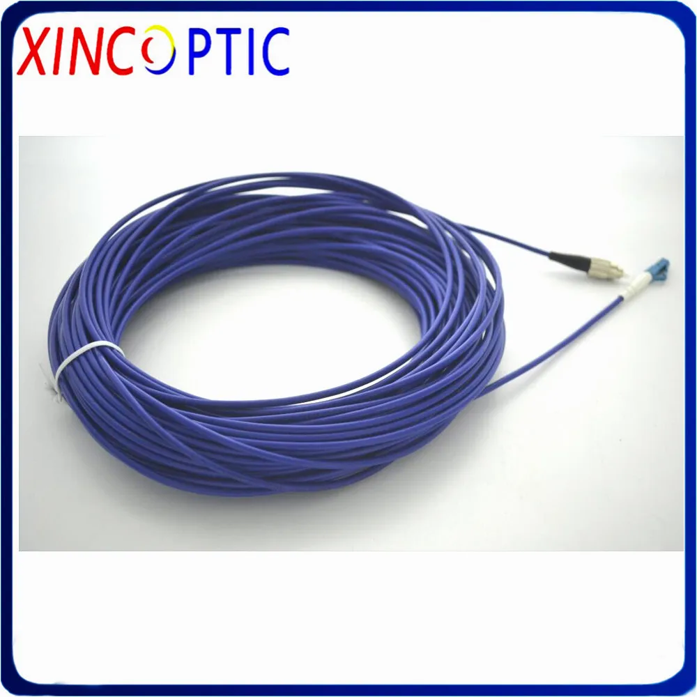 10pcs/lot Armored Cable SM FC/UPC-FC/UPC Single Mode Simplex 3mm 1Meter,Indoor FCUPC Armored Fiber Optic Patch Cord Cable Jumper