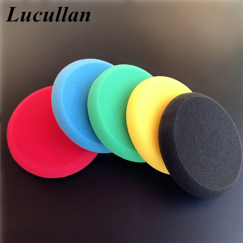 Lucullan High Density Wax and Dressing Sponge No Edge Circular Design UFO Applicator Best For All-Round Waxing