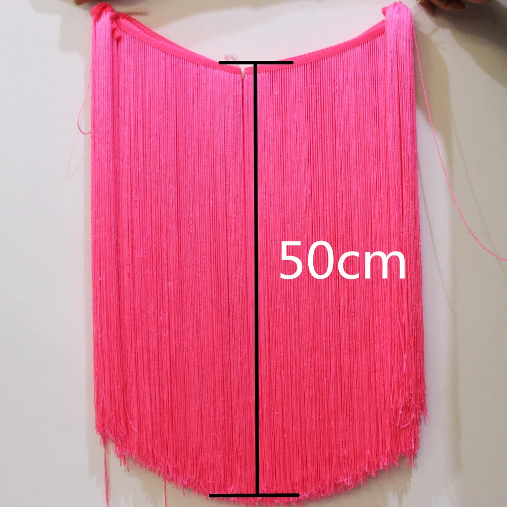 Nappa con frange lunghe da 1 metro per performance fai da te Finiture da ballo Abito latino Taglio in pizzo Macrame in poliestere morbido con fascia