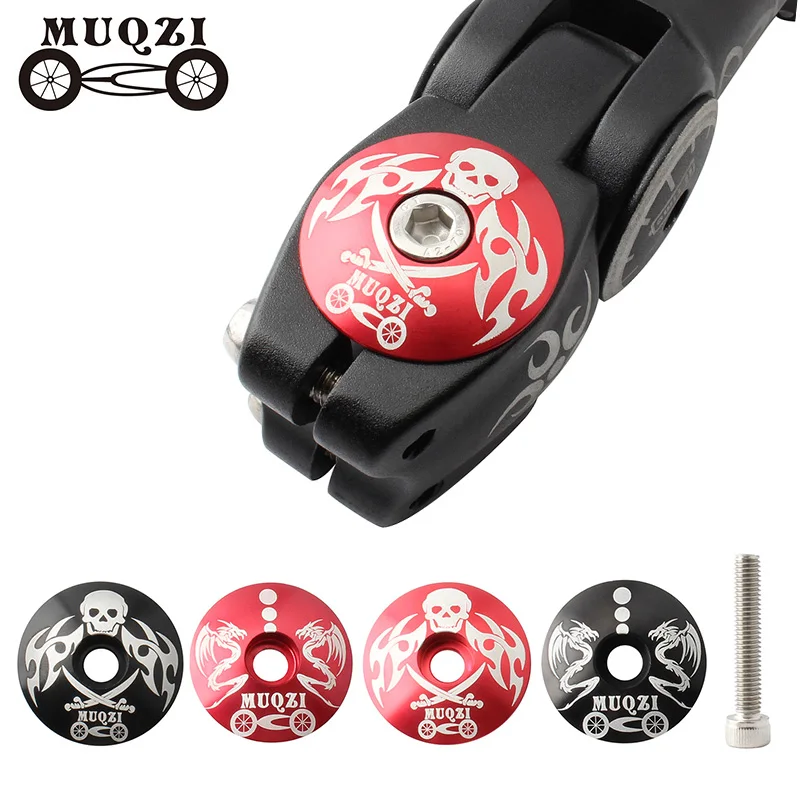 MUQZI Bicycle Headset Cover Aluminum Alloy Bowl Set Cover MTB Road Bike Headset Top Cap With Screws Cycling Accessories