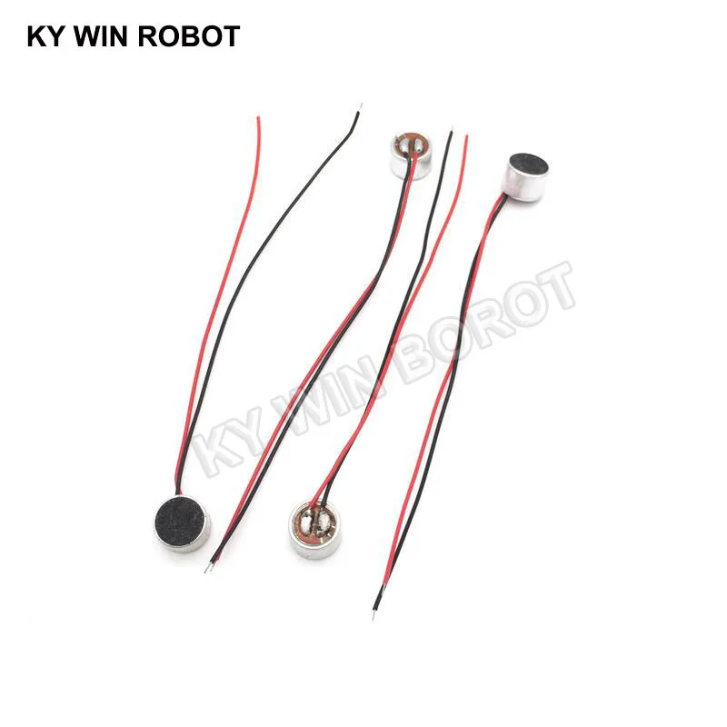 10 PCS/LOT 9x7mm 9767 MIC Capsule Electret Condenser Microphone With Wire Length 9.5CM