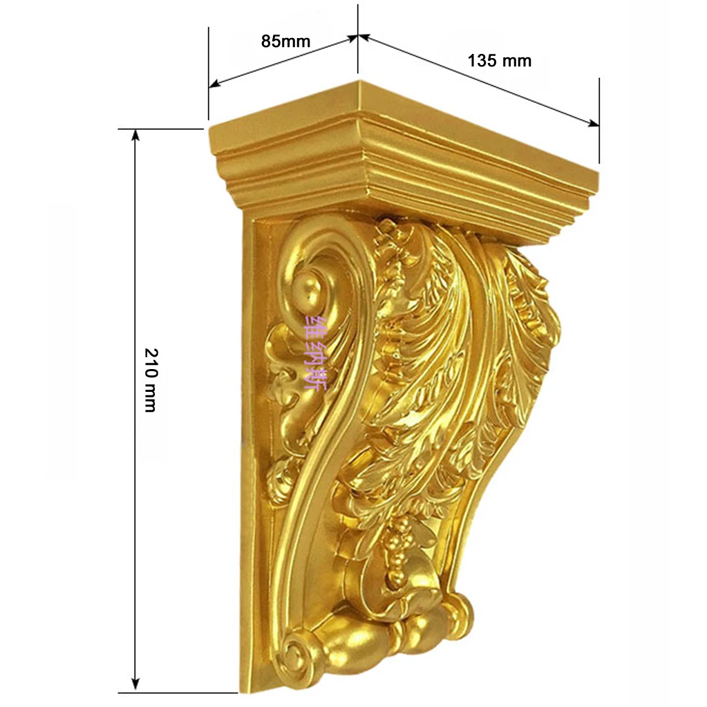 Classic European Style PU Polyurethane Corbel Fireplace Ornament Decoration Entrance Decor Corridor Portal Decorative Components