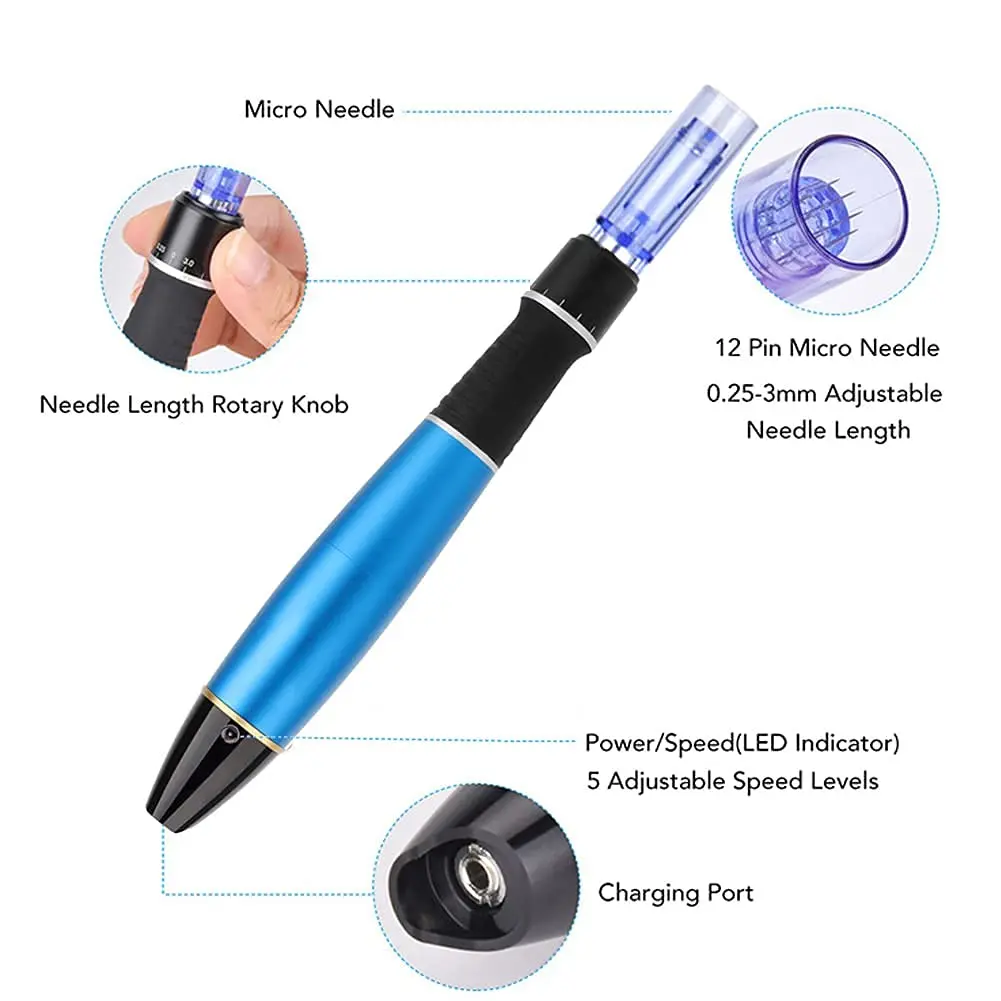 Electric Derma Pen A1 Dr.Pen Ultima A1 - W Wireless Dermapen Professional Microneedling Microblading Micro Needle Cartridge