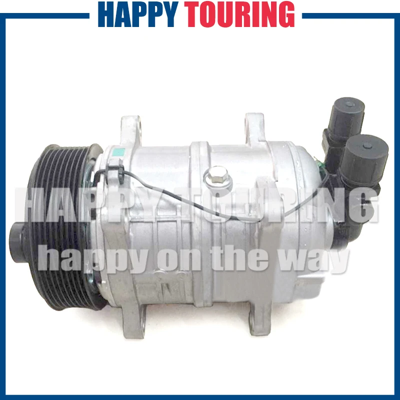 AC Compressor Zexel TM16 HD Aircon Compressor for Universal freezer truck Carrier Thermo King Hubbard 10356120 8800022 PV8 12V