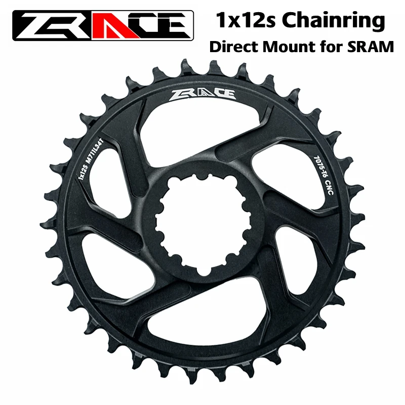 

ZRACE Offset 6mm Chainrings 1 x 12s Chainrings, 28/30/32/34/36T 7075AL offset 6mm, for GXP Direct Mount Crank, compatible Eagle