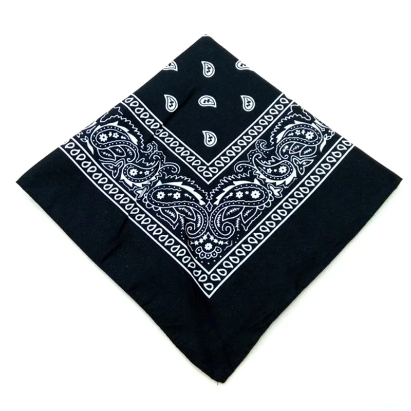 18 Farben Hijab Schal Frauen Männer Bandana quadratischen Schal weibliche Bandana Sport Kopftuch Mode Kopf bedeckung Paisley Haar gummi Band