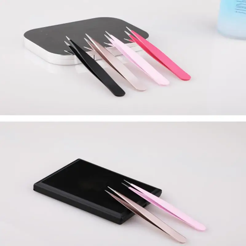 1Pc Point Tip Tweezer คิ้วสีสันใหม่มาถึง Eyelashes แบบพกพา Double Eyelid สติกเกอร์แต่งหน้าคิ้วเครื่องมือขายส่ง