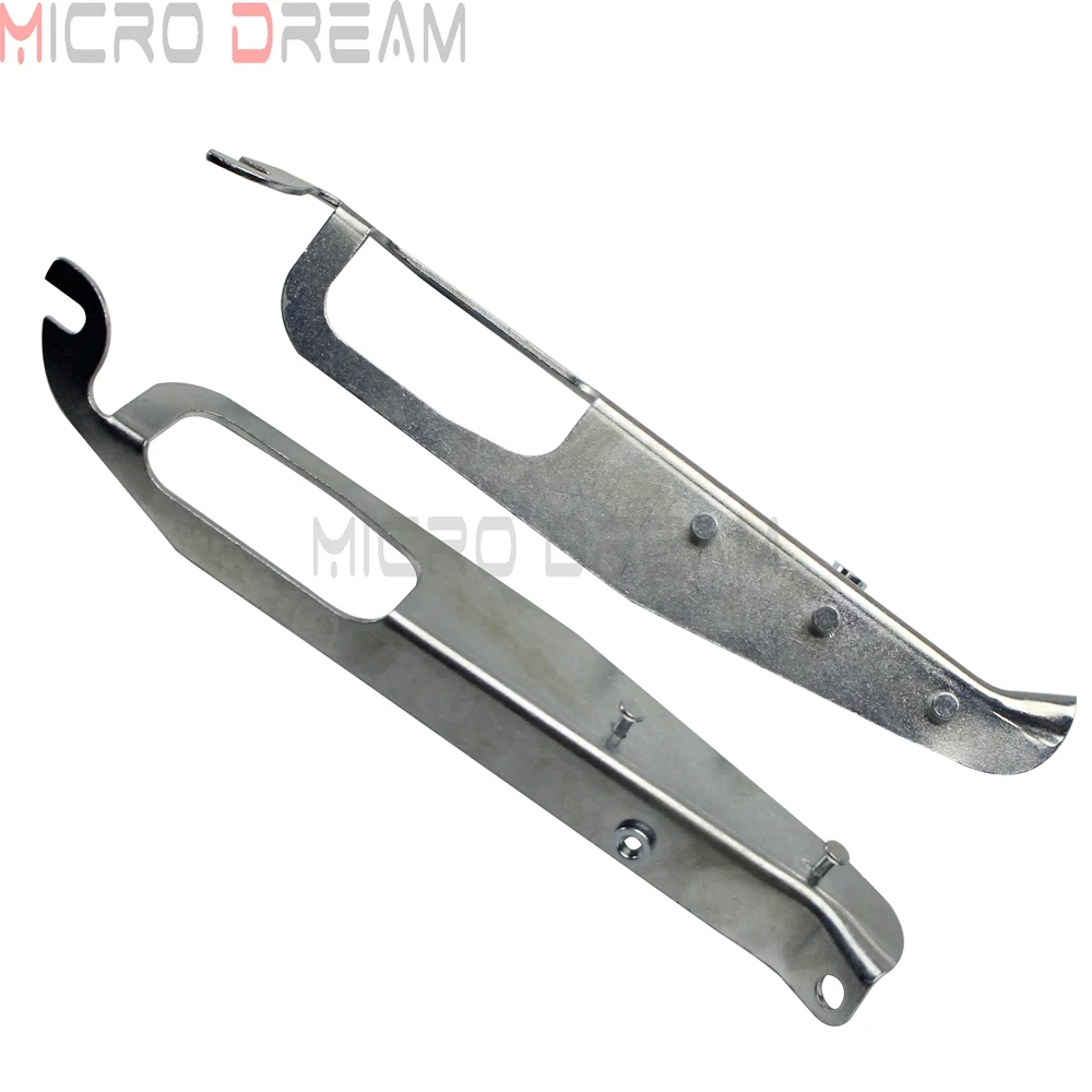 2pcs Chrome Batwing Inner Front Fairing Support Brackets For Harley Electra Glide Street Glide Tri Glide Ultra Classic FLHT FLHX