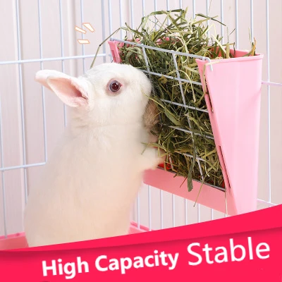 

Rabbit Grass Rack Tutu Large Capacity Guinea Pig Grass Rack Herbivorous Pot Fixed Anti-Turnover Pet Supplies Hay Feeder