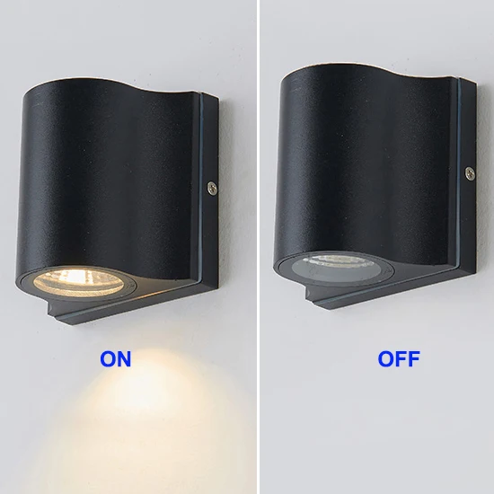 7W LED Wall Sconce Light Fixture Indoor/Ourdoor Lamp Waterproof IP54 Garden Lighting Porch Hallway Patio Black shell